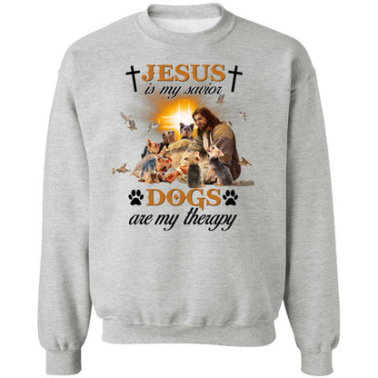 Yorkshire Terrier - Jesus is my savior, dogs are my therapy Yorkshire Terrier Apparel