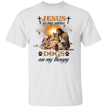 Yorkshire Terrier - Jesus is my savior, dogs are my therapy Yorkshire Terrier Apparel