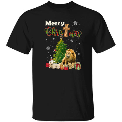 Merry Christmas - Jesus, Lion and Lamb Christmas Apparel