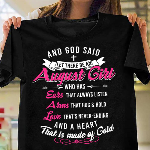 And God said let there be an august girl - Jesus Apparel