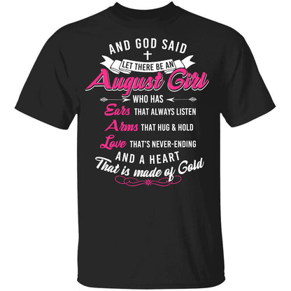 And God said let there be an august girl - Jesus Apparel