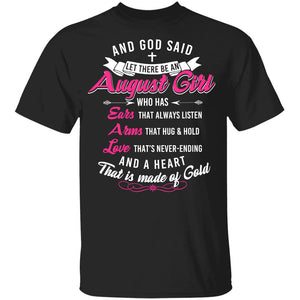 And God said let there be an august girl - Jesus Apparel