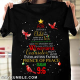 Unique Christmas tree, Red cardinal, Prince of peace - Jesus Apparel