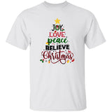 Joy, love, peace and believe in Christmas - Christmas Apparel