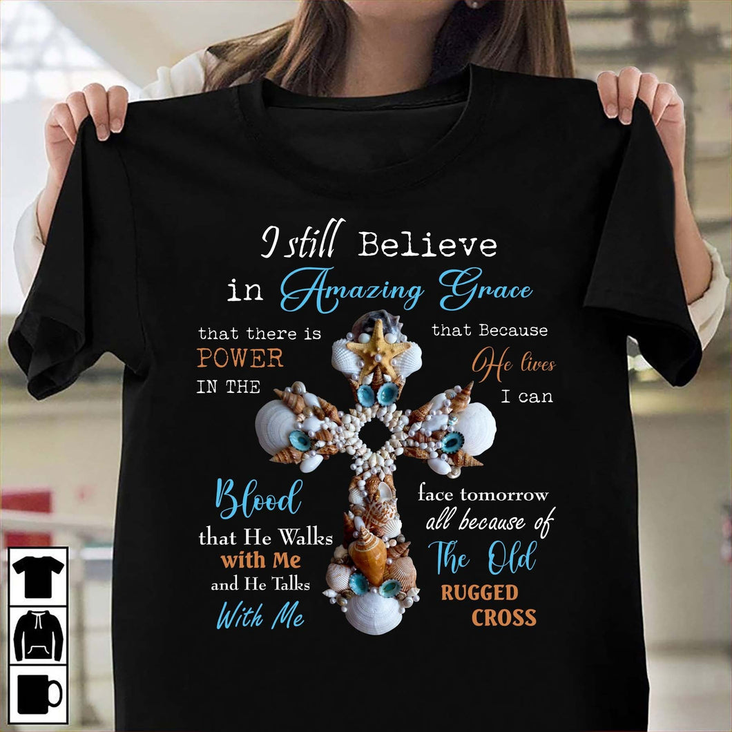 Awesome cross - All because the old rugged cross Jesus Apparel