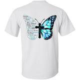 Jesus - Butterfly - I can only imagine- Back-printed Apparel