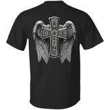Jesus - Cross with wing - Amazing grace - Back-printed Apparel