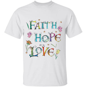 Jesus - Faith, hope, love - Apparel