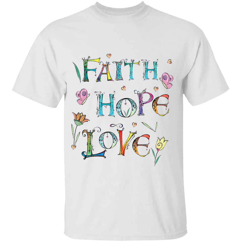 Jesus - Faith, hope, love - Apparel