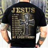 Jesus - The cross - Jesus is my everything - Back-printed Apparel
