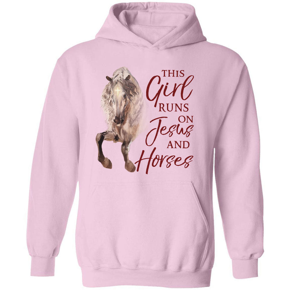 Jesus - Horse - This girl runs on Jesus and horses - Apparel