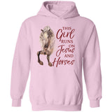Jesus - Horse - This girl runs on Jesus and horses - Apparel