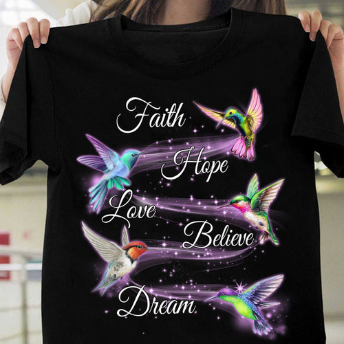 Hummingbird - Faith, hope, love - Jesus Apparel