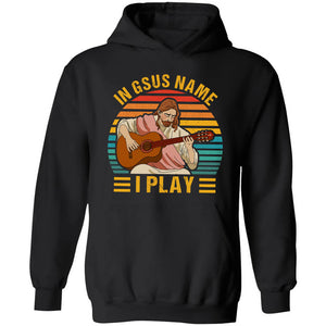 Jesus playing guitar - In jsus name I play - Apparel