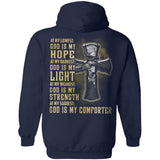 Jesus - Cross - God is my comforter - Back-printed Apparel