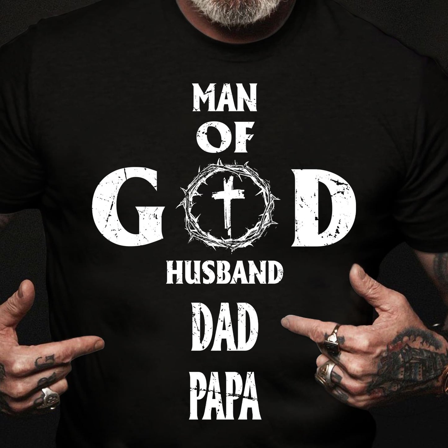 Man of God, husband, dad, papa - Jesus Apparel