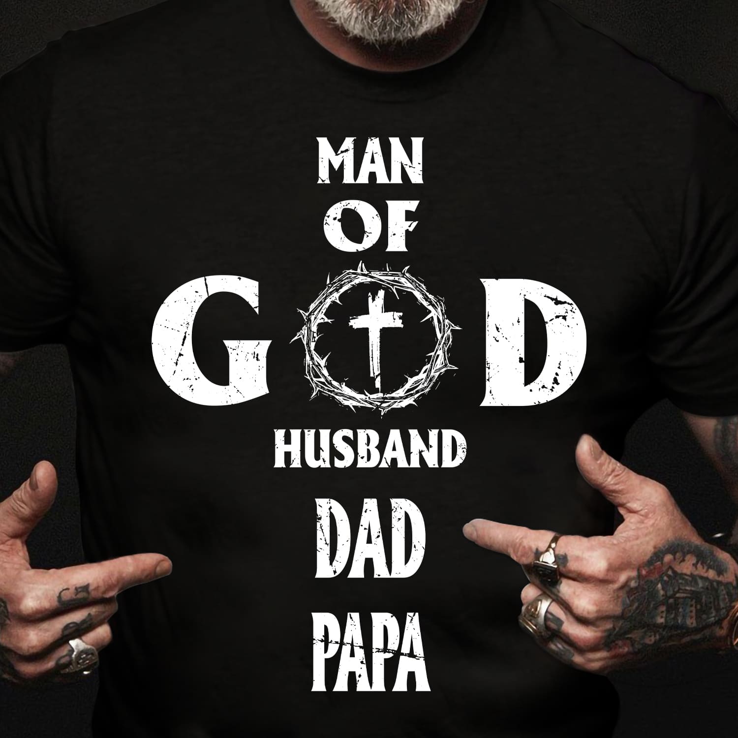 Man of God, husband, dad, papa - Jesus Apparel