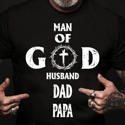 Man of God, husband, dad, papa - Jesus Apparel