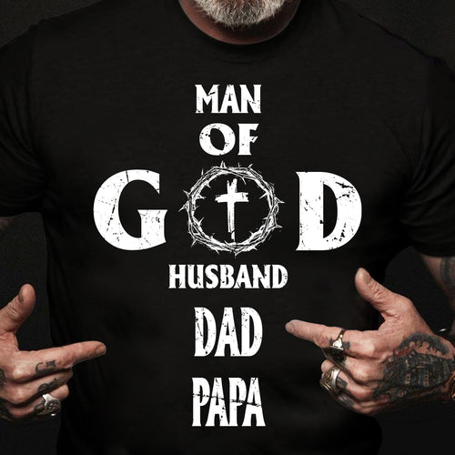 Man of God, husband, dad, papa - Jesus Apparel