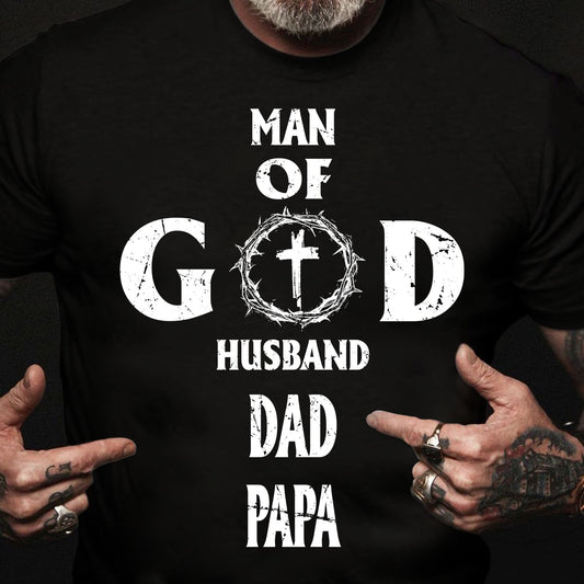 Man of God, husband, dad, papa - Jesus Apparel