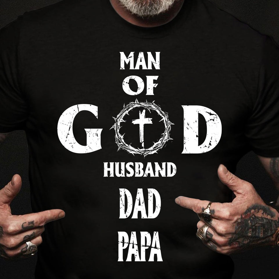 Man of God, husband, dad, papa - Jesus Apparel
