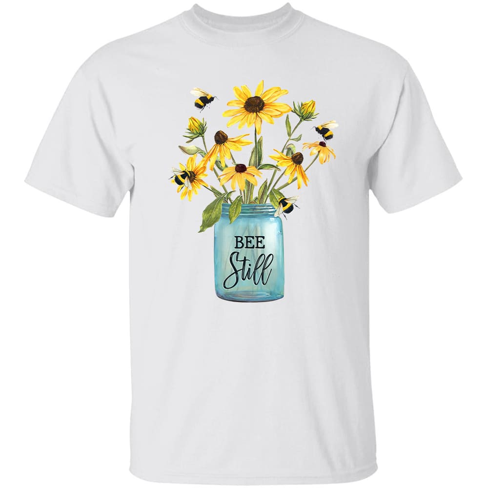 Jesus - Bee with yellow daisy - Bee still - Apparel