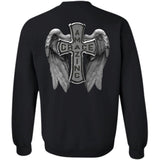 Jesus - Cross with wing - Amazing grace - Back-printed Apparel