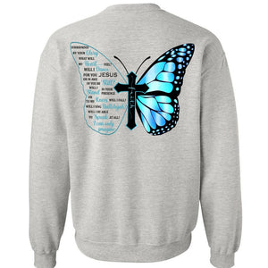 Jesus - Butterfly - I can only imagine- Back-printed Apparel