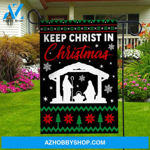 Keep Christ in Christmas - Jesus, Christmas Flag