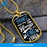 King DAD - Graphical Dog Tag & Ball chain (steel)