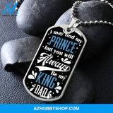 King DAD - Graphical Dog Tag & Ball chain (steel)