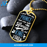 King DAD - Graphical Dog Tag & Ball chain (steel)