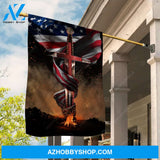 Knight drawing, US flag, Amazing night, Jesus painting - Jesus Flag