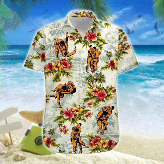 Hawaiian Aloha Shirt Judo Flowers For Men Women