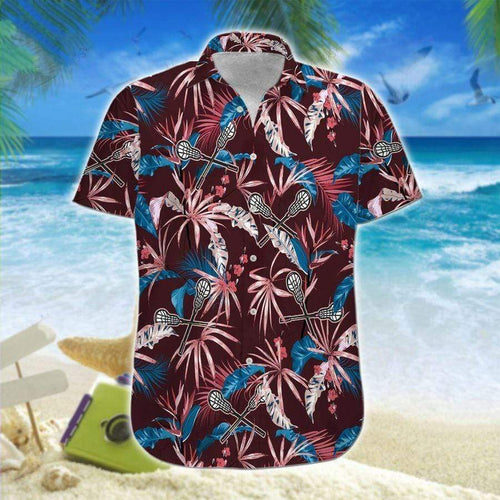 Hawaiian Aloha Shirt Lacrosse Stick For Men Women