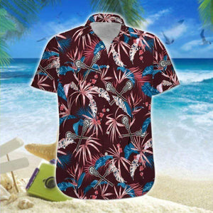 Hawaiian Aloha Shirt Lacrosse Stick For Men Women
