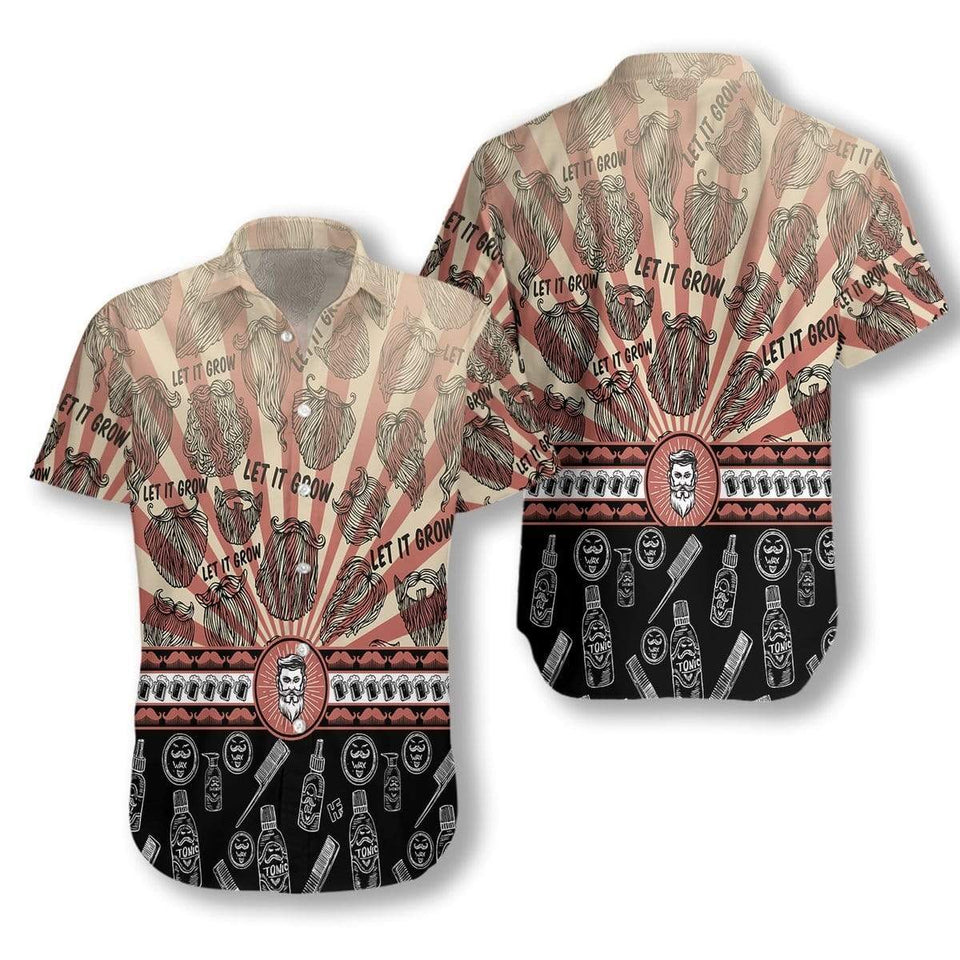 Hawaiian Aloha Shirt Let It Grow Beard For Men Women
