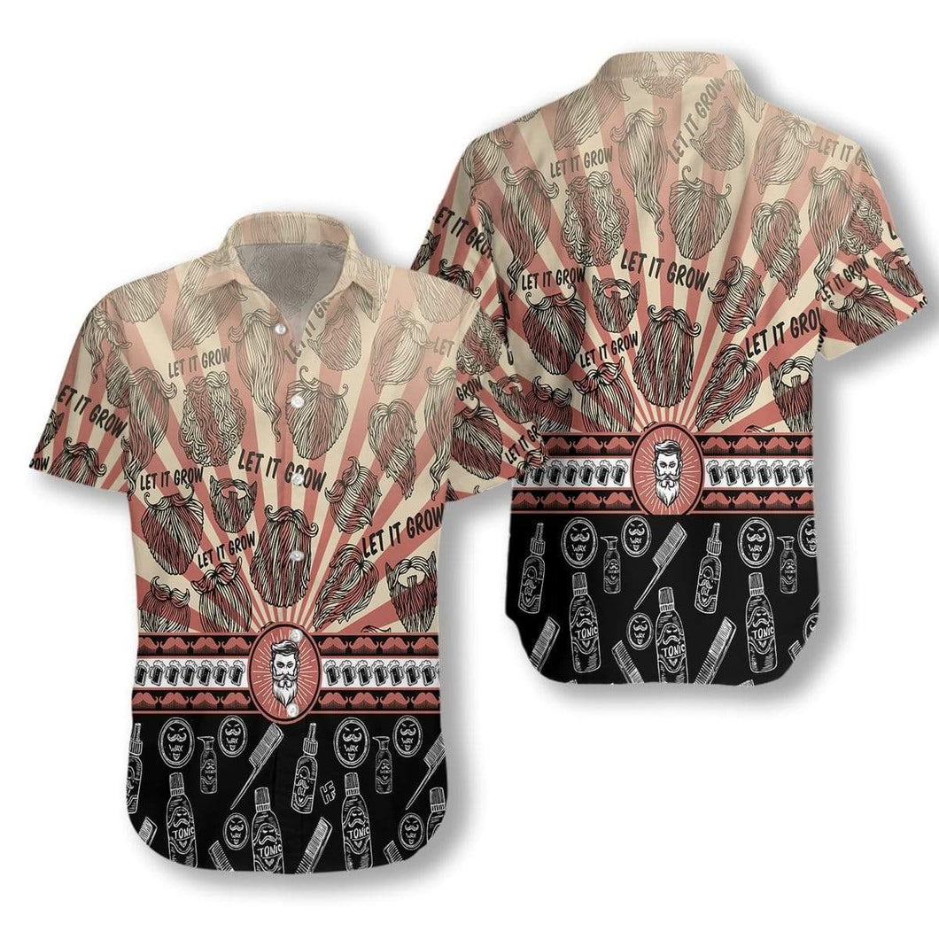 Hawaiian Aloha Shirt Let It Grow Beard For Men Women
