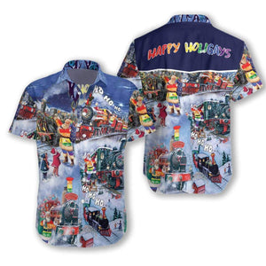 Hawaiian Aloha Shirt Lgbt Ho Ho Ho Happy Holigays For Men Women