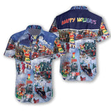 Hawaiian Aloha Shirt Lgbt Ho Ho Ho Happy Holigays For Men Women
