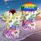 Hawaiian Aloha Shirt Lgbt Pride 3d For Men Women