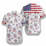 Hawaiian Aloha Shirt Lion Weed Make American High Again For Men Women
