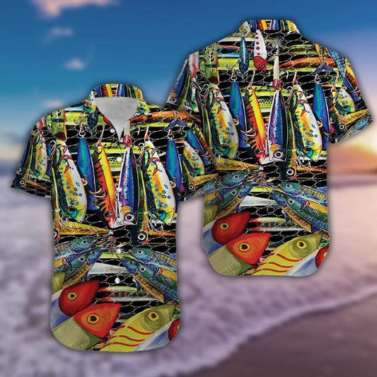 Hawaiian Aloha Shirt Love Catching Big Fishes For Men Women