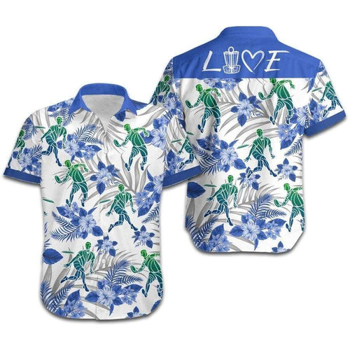 Hawaiian Aloha Shirt Love Disc Golf Players Tropical For Men Women