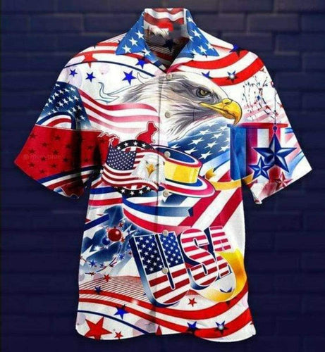 Hawaiian Aloha Shirt Love Freedom Love America For Men Women