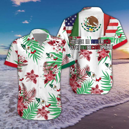 Hawaiian Aloha Shirt Made In America With Mexican Part For Men Women