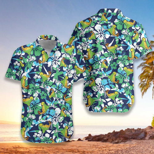 Hawaiian Aloha Shirt Margarita Cocktail Chick For Men Women