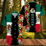 Hawaiian Aloha Shirt Mexico Toucan Flower For Men Women