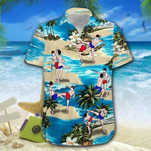 Hawaiian Aloha Shirt Muay Thai On The Bea For Men Women