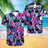 Hawaiian Aloha Shirt Mushroom Funny Guy For Men Women